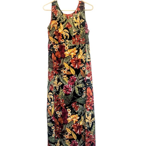 Sag Harbor Dresses & Skirts - Sag Harbor Floral Maxi Vintage Sundress Button Up Zipper Back Plus Size 14